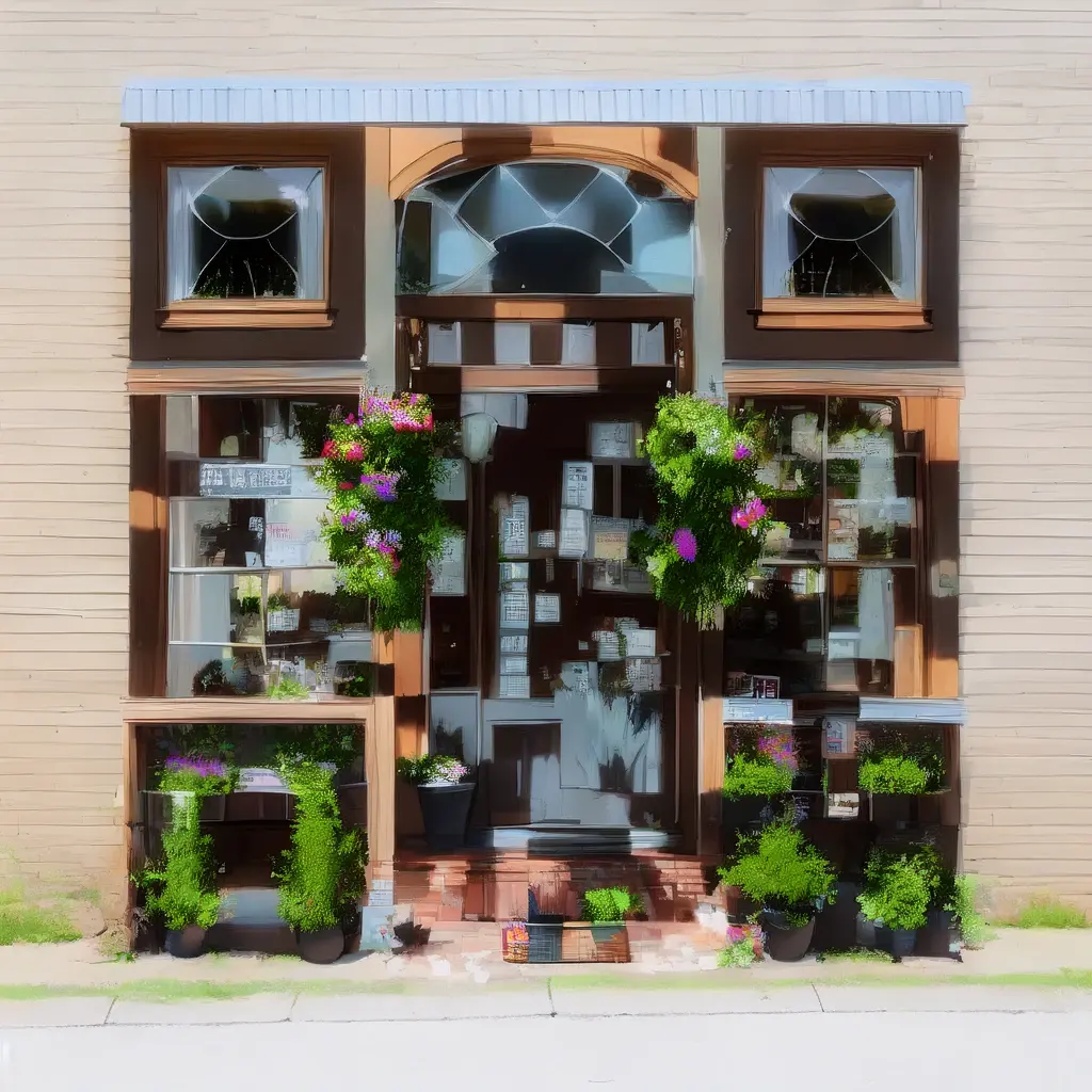 A Delightful Photorealistic 8k Render Of A Rustic Charming Cafe Storefront On A
