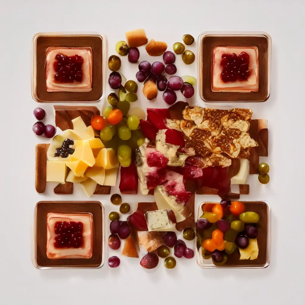 Close Up Of Charcuterie Board With Cheeses Meats And Grapes Photorealistic Ultra