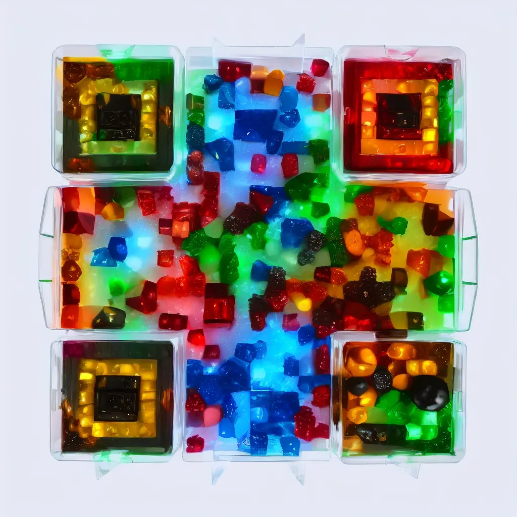 Collector Display Tray Containing Polished Dice Colorful Gemstones Miniature Che