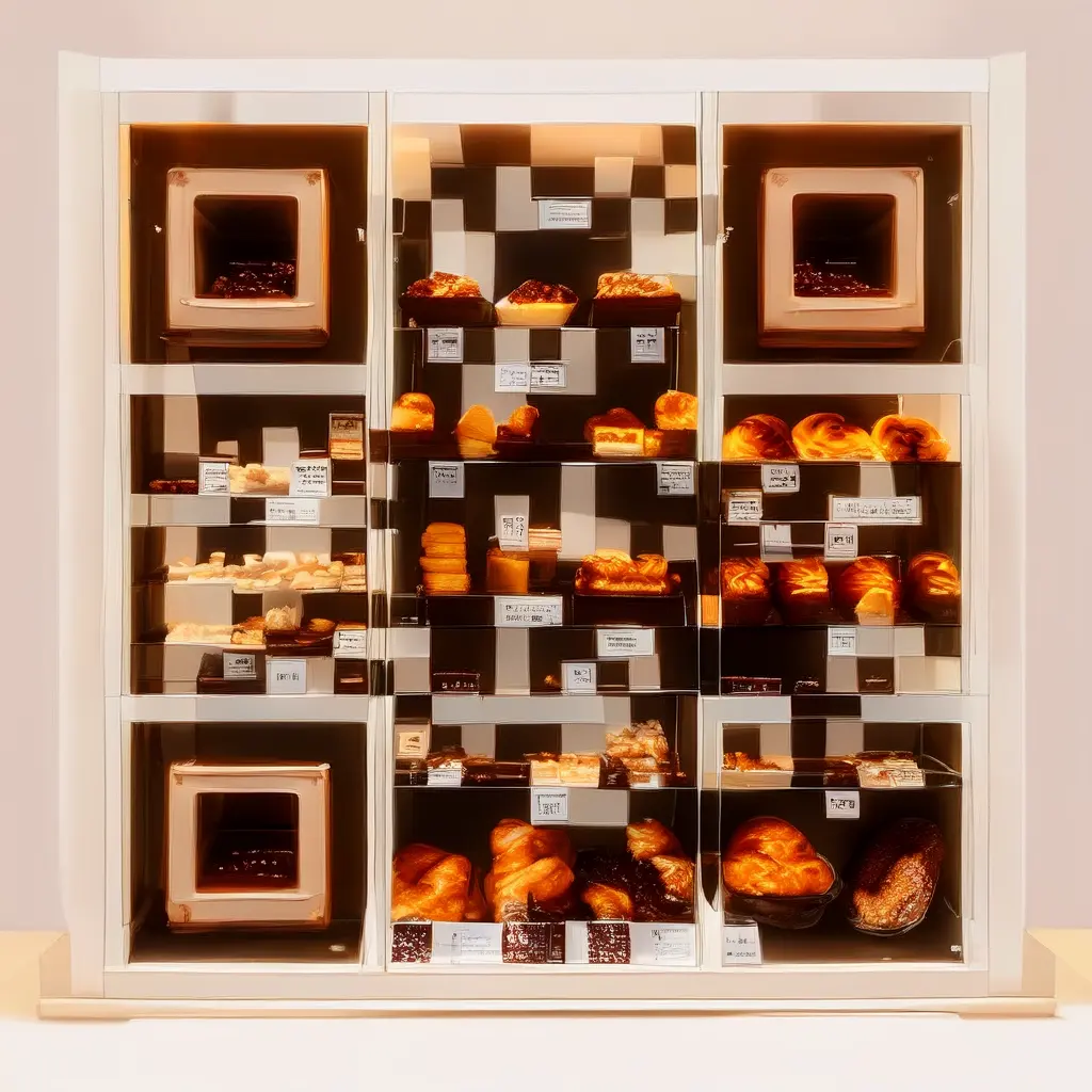 French Bakery Display Filled With Perfectly Arranged Croissants Pain Au Chocolat