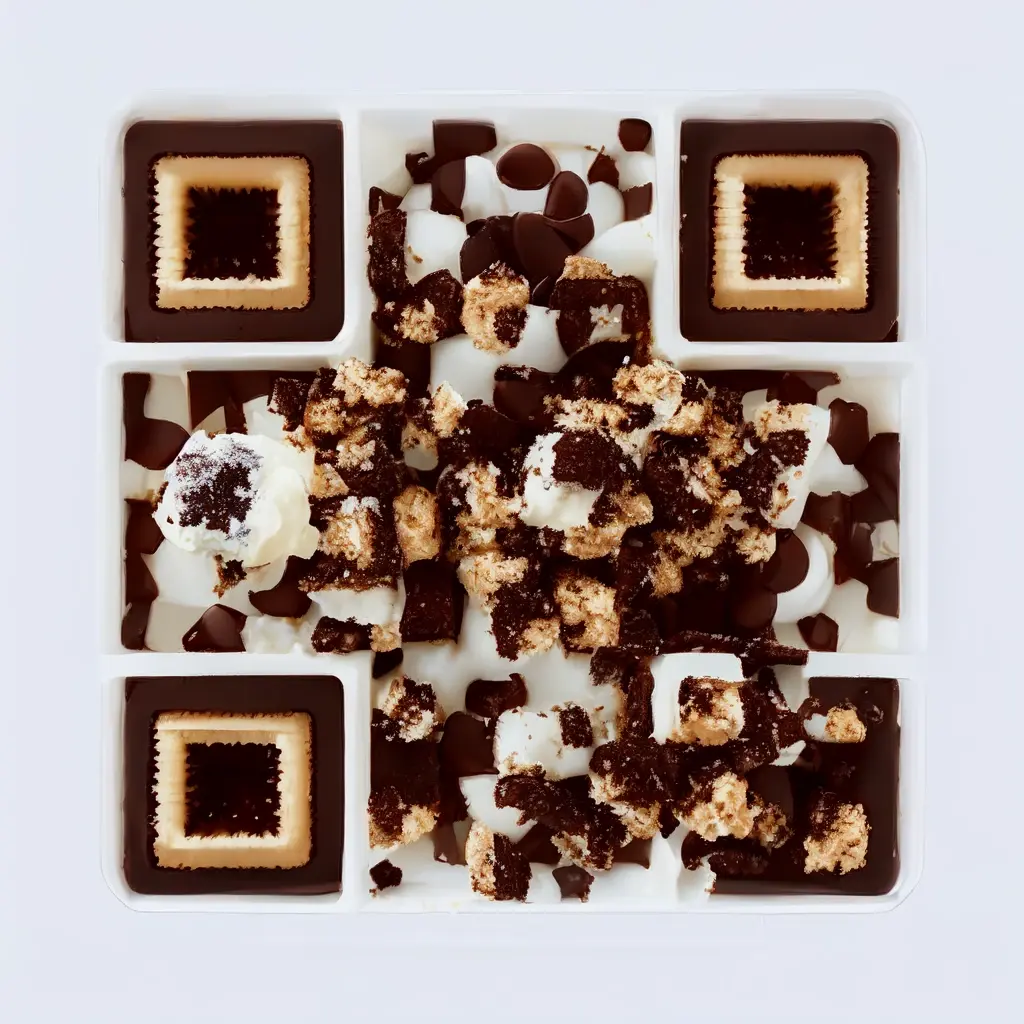 Ice Cream Sandwich Being Pulled Apart In Slow Motion Cookie Crumble Detail Cream