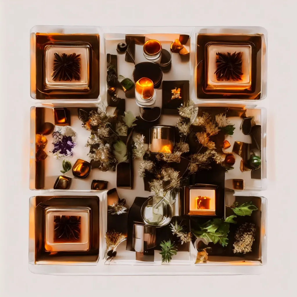 Luxury Candle Making Studio With Artisan Candles Essential Oils Dried Flowers Gl