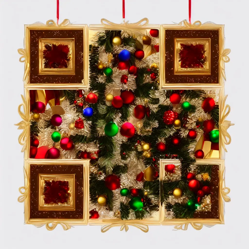 Luxury Christmas Ornament Collection Displaying Handcrafted Glass Ornaments Gold