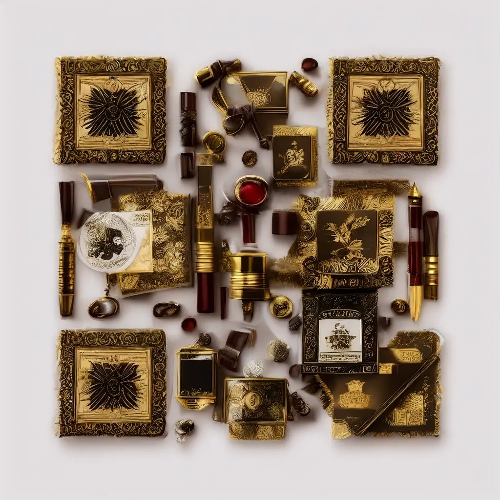 Luxury Stationery Collection With Wax Seals Vintage Stamps Fountain Pens Envelop