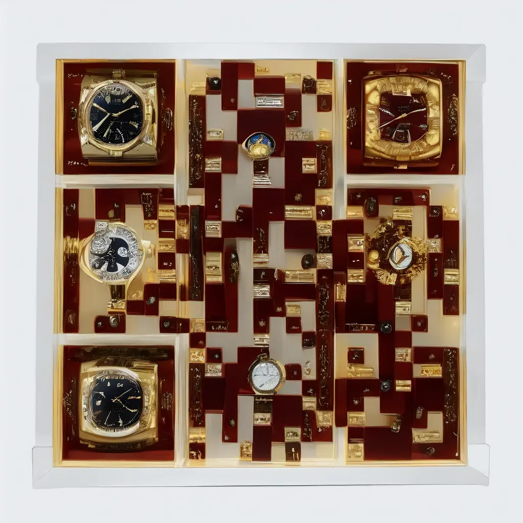 Luxury Watch Collector Display Case Containing Vintage Rolex Patek Philippe And