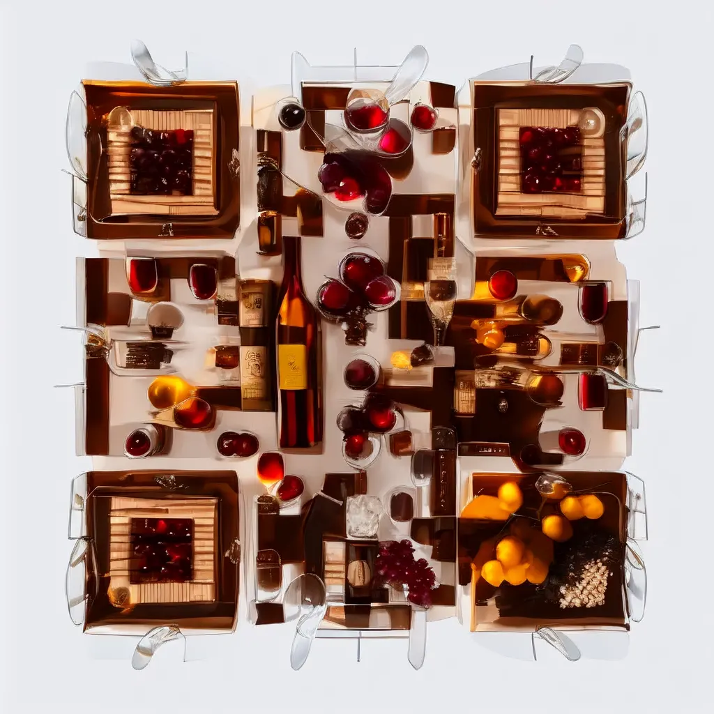 Luxury Wine Tasting Arrangement Featuring Crystal Wine Glasses Wine Corks Grapes