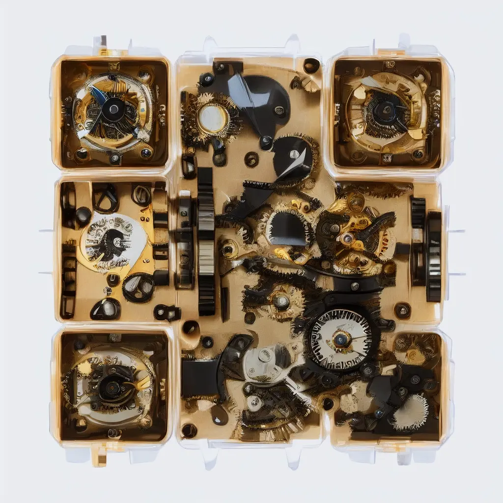 Professional Watchmaker Workbench Filled With Luxury Mechanical Watches Exposed